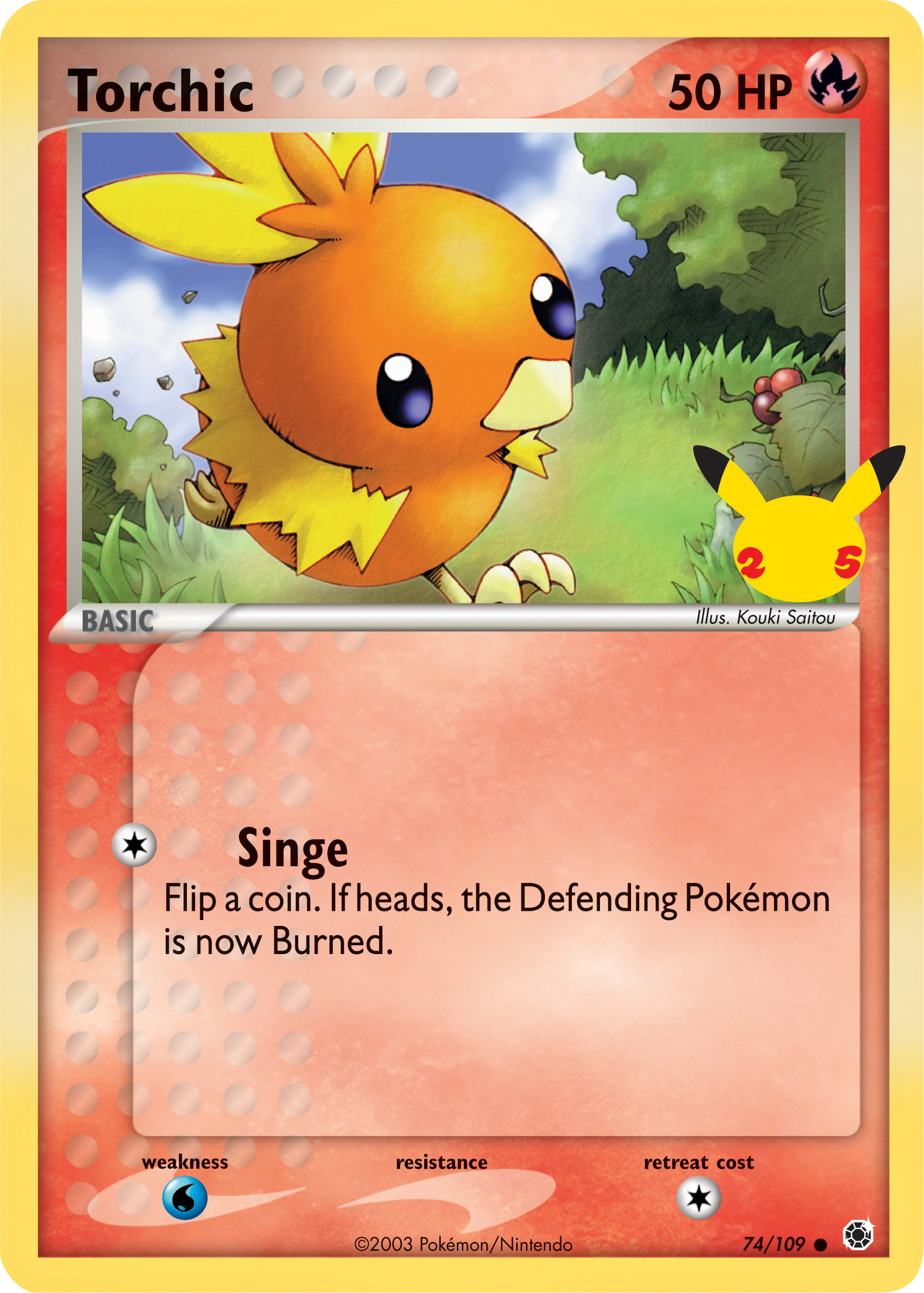 Torchic (74/109) (Jumbo Card) [First Partner Pack] | Black Swamp Games