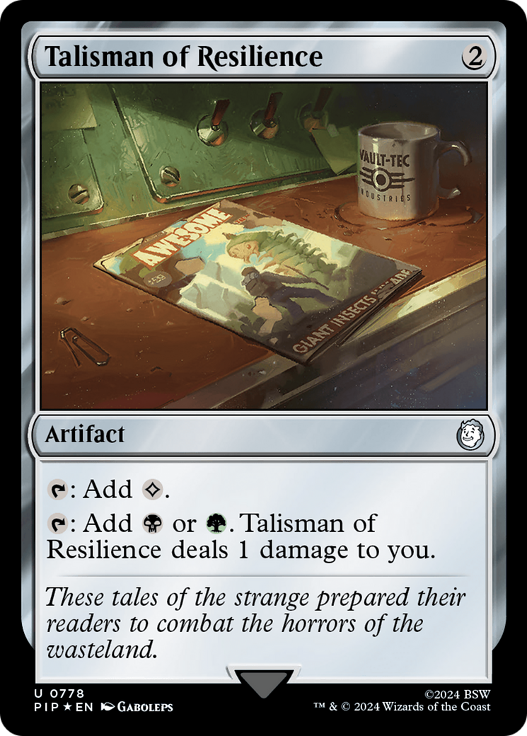 Talisman of Resilience (Surge Foil) [Fallout] | Black Swamp Games