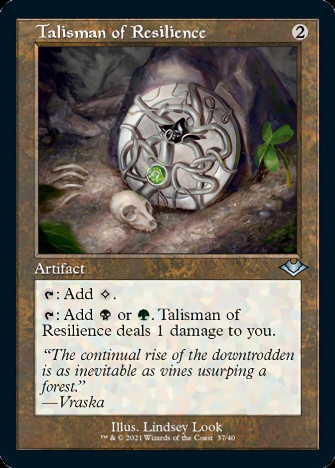 Talisman of Resilience (Retro Foil Etched) [Modern Horizons] | Black Swamp Games