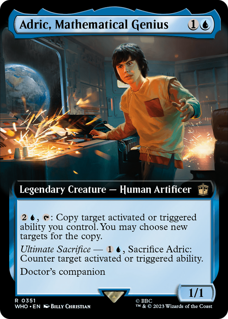 Adric, Mathematical Genius (Extended Art) [Doctor Who] | Black Swamp Games