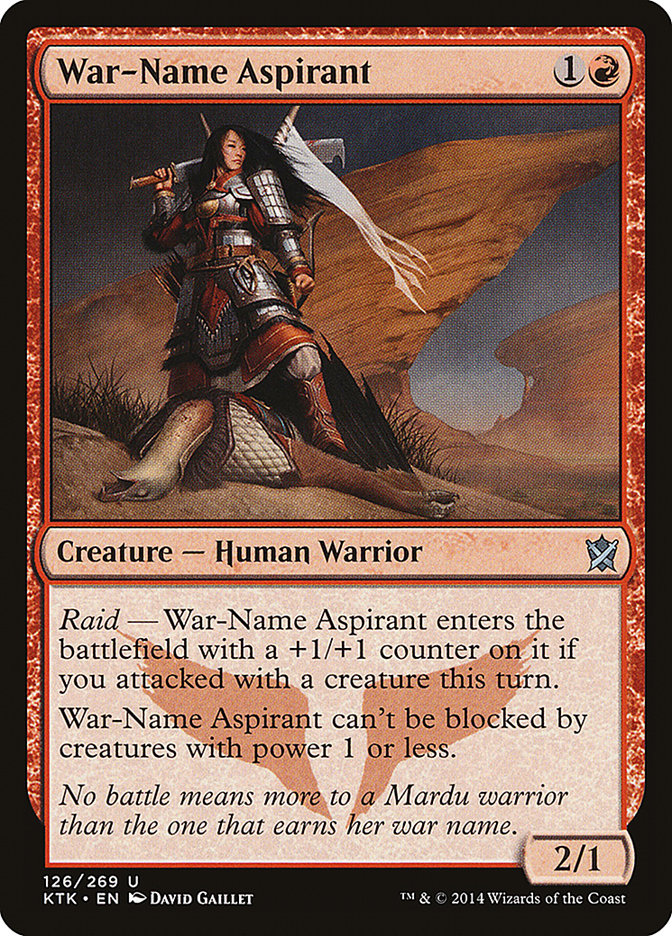 War-Name Aspirant [Khans of Tarkir] | Black Swamp Games