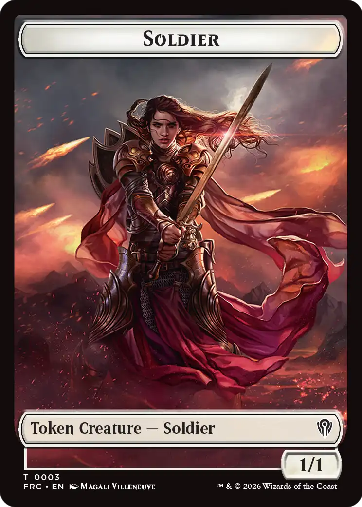Soldier // Shark Double-Sided Token [Reality Fracture Commander Tokens] | Black Swamp Games