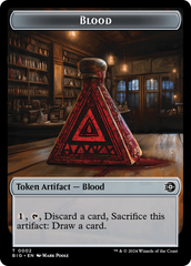 Mercenary // Blood Double-Sided Token [Outlaws of Thunder Junction Tokens] | Black Swamp Games