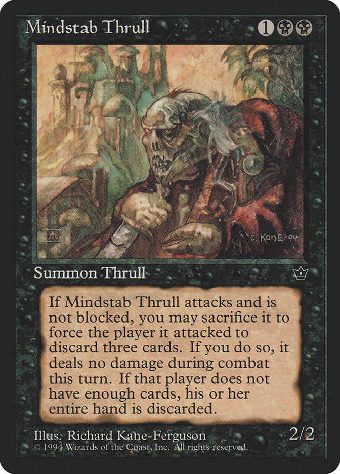 Mindstab Thrull (Richard Kane Ferguson) [Fallen Empires] | Black Swamp Games