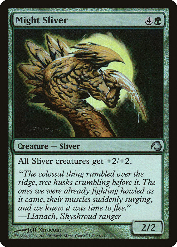 Might Sliver [Premium Deck Series: Slivers] | Black Swamp Games