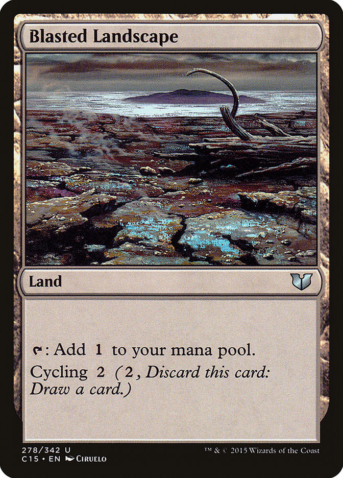 Blasted Landscape [Commander 2015] | Black Swamp Games