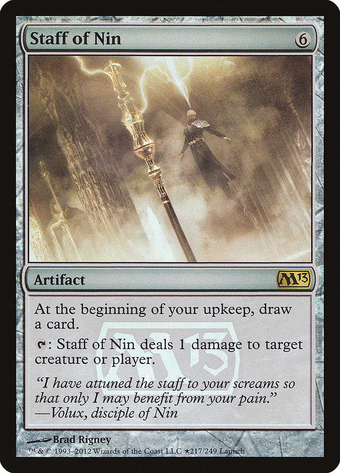 Staff of Nin [Magic 2013 Prerelease Promos] | Black Swamp Games