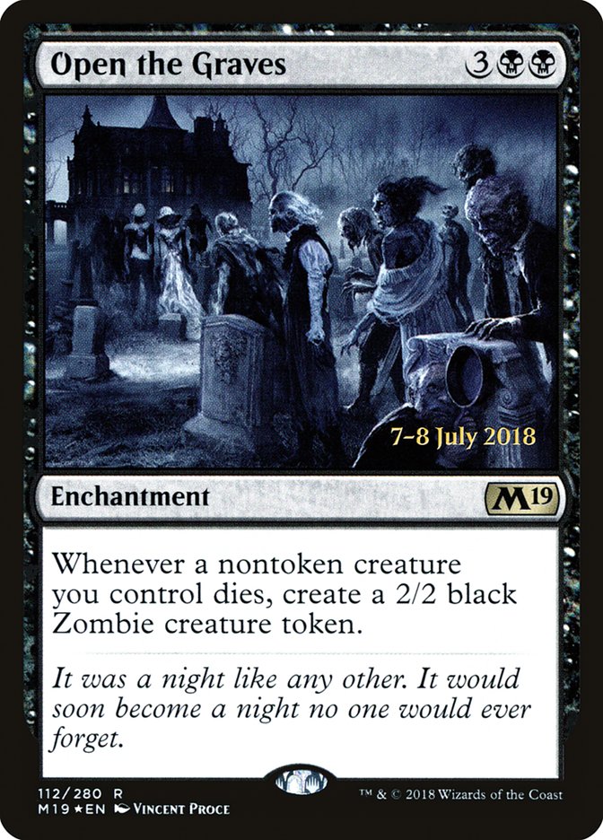 Open the Graves [Core Set 2019 Prerelease Promos] | Black Swamp Games