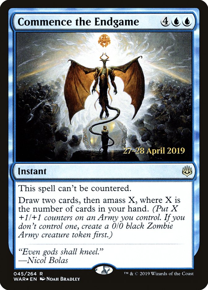 Commence the Endgame [War of the Spark Prerelease Promos] | Black Swamp Games