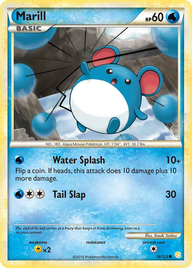 Marill (74/123) [HeartGold & SoulSilver: Base Set] | Black Swamp Games