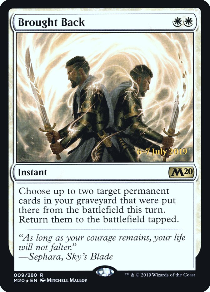 Brought Back [Core Set 2020 Prerelease Promos] | Black Swamp Games