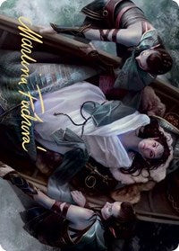 Return Upon the Tide Art Card (Gold-Stamped Signature) [Kaldheim Art Series] | Black Swamp Games