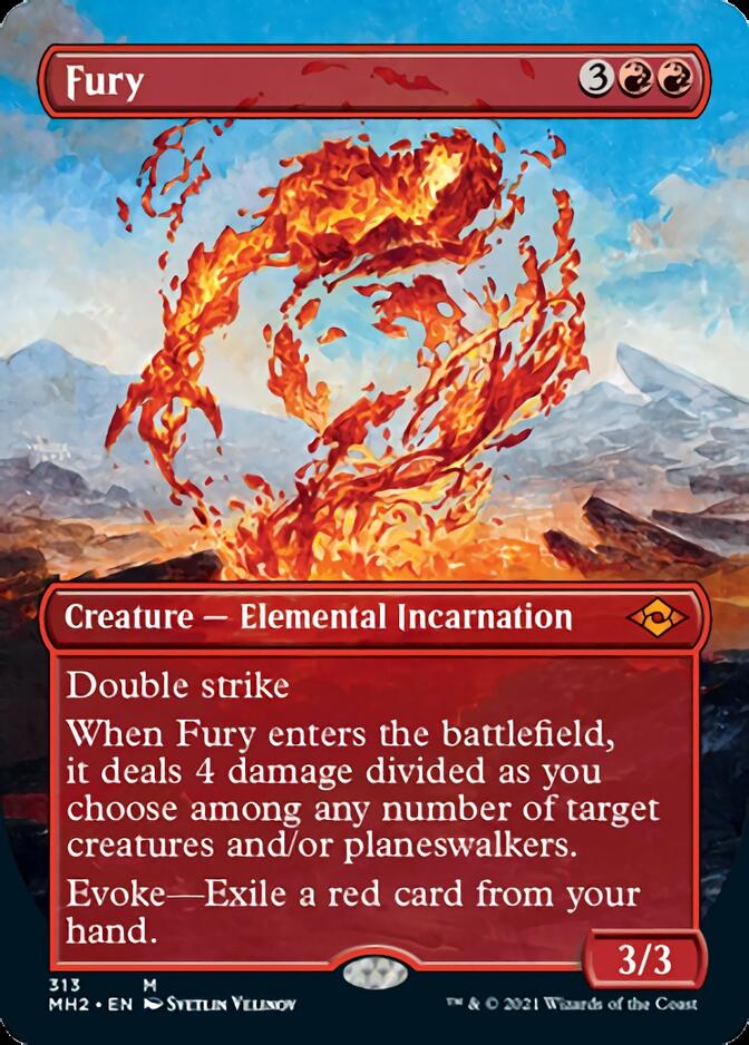 Fury (Borderless Alternate Art) [Modern Horizons 2] | Black Swamp Games