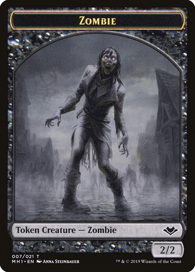 Zombie (007) // Myr (019) Double-Sided Token [Modern Horizons Tokens] | Black Swamp Games