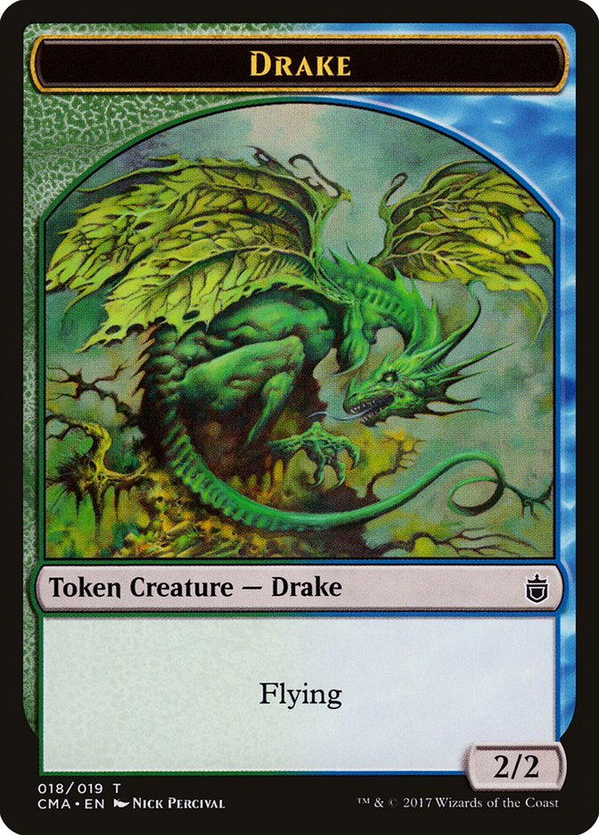 Drake Token [Commander Anthology Tokens] | Black Swamp Games