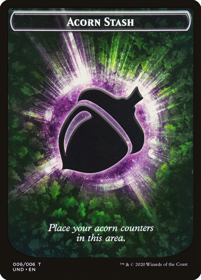 Giant Teddy Bear // Acorn Stash Double-Sided Token [Unsanctioned Tokens] | Black Swamp Games