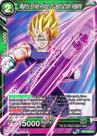 Mighty Strike Prince of Destruction Vegeta (BT11-068) [Vermilion Bloodline 2nd Edition] | Black Swamp Games