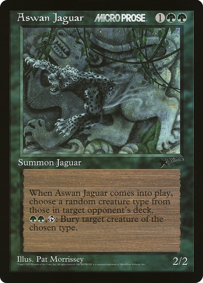 Aswan Jaguar [MicroProse Promos] | Black Swamp Games
