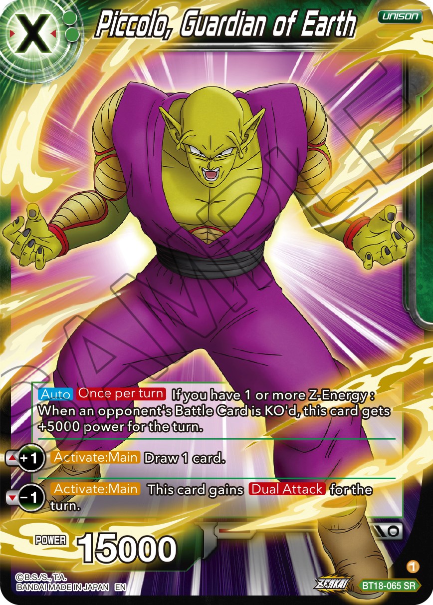 Piccolo, Guardian of Earth (BT18-065) [Dawn of the Z-Legends] | Black Swamp Games