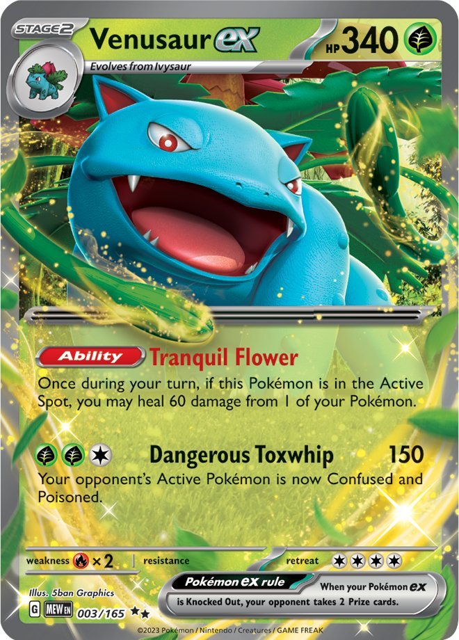 Venusaur ex (003/165) [Scarlet & Violet: 151] | Black Swamp Games