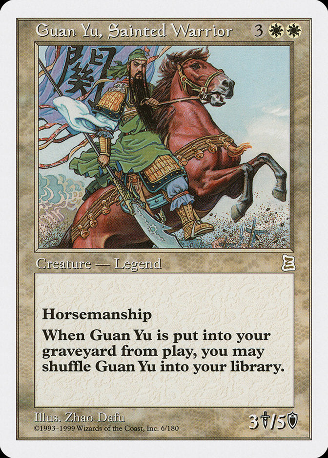 Guan Yu, Sainted Warrior [Portal Three Kingdoms] | Black Swamp Games