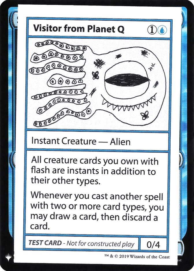 Visitor from Planet Q [Mystery Booster Playtest Cards] | Black Swamp Games