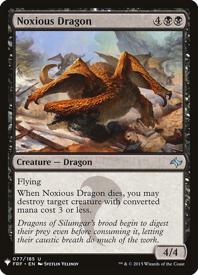 Noxious Dragon [Mystery Booster] | Black Swamp Games