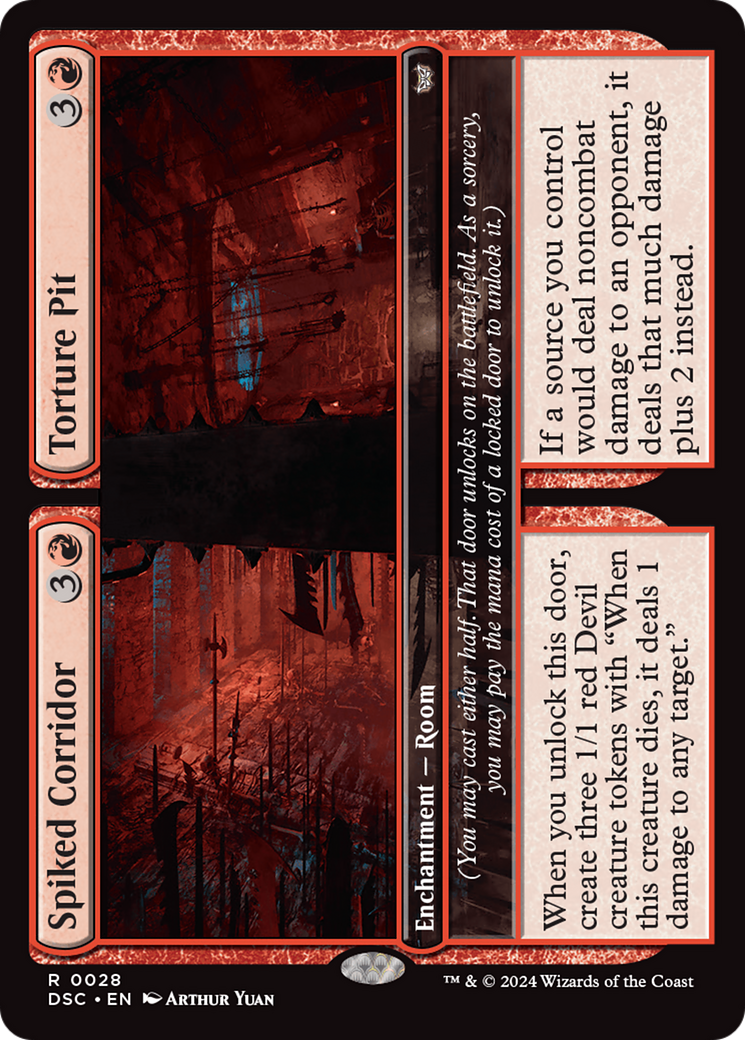 Spiked Corridor // Torture Pit [Duskmourn: House of Horror Commander] | Black Swamp Games