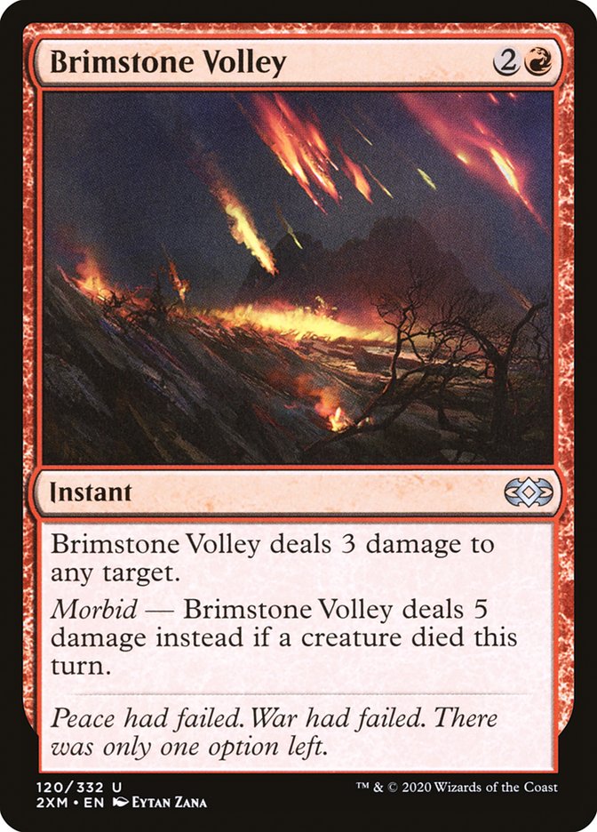 Brimstone Volley [Double Masters] | Black Swamp Games