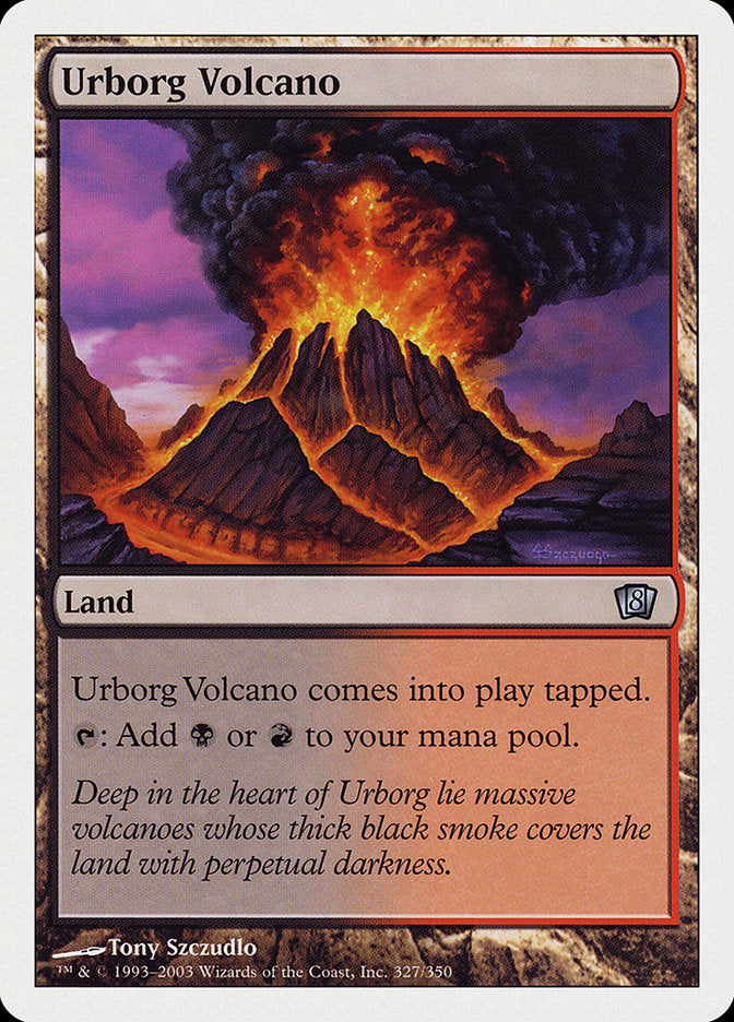 Urborg Volcano [Eighth Edition] | Black Swamp Games