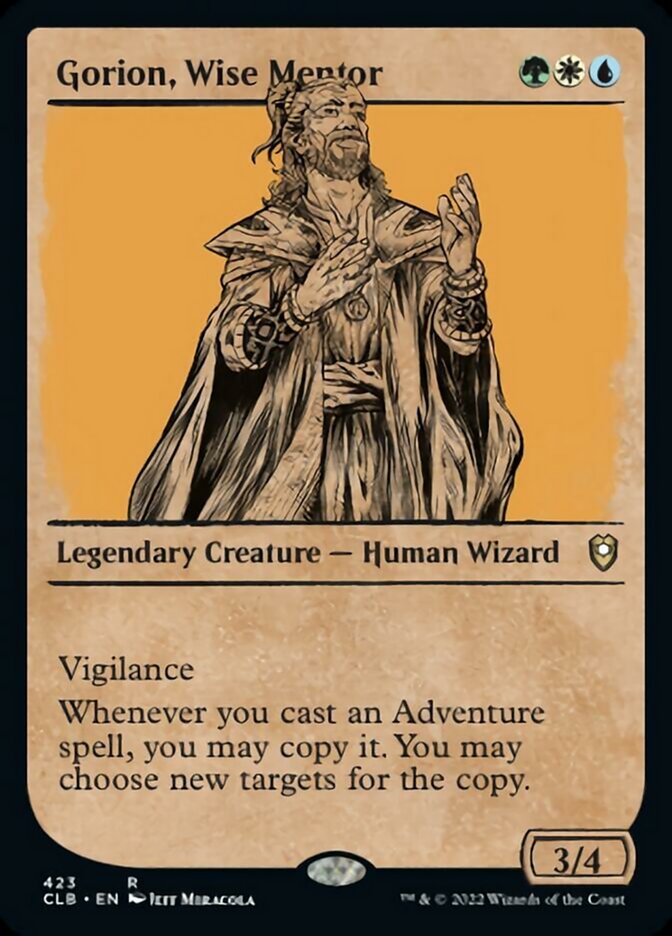 Gorion, Wise Mentor (Showcase) [Commander Legends: Battle for Baldur's Gate] | Black Swamp Games