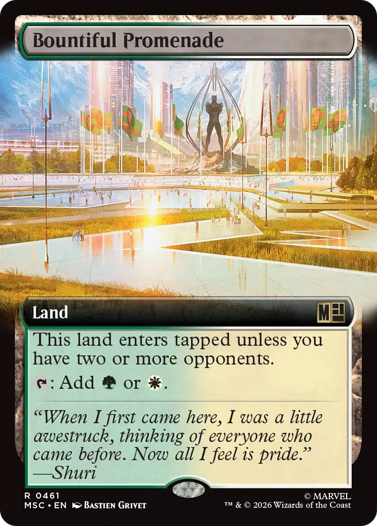 Bountiful Promenade (Extended Art) [Marvel Super Heroes Commander] | Black Swamp Games