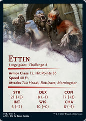 Ettin Art Card [Dungeons & Dragons: Adventures in the Forgotten Realms Art Series] | Black Swamp Games
