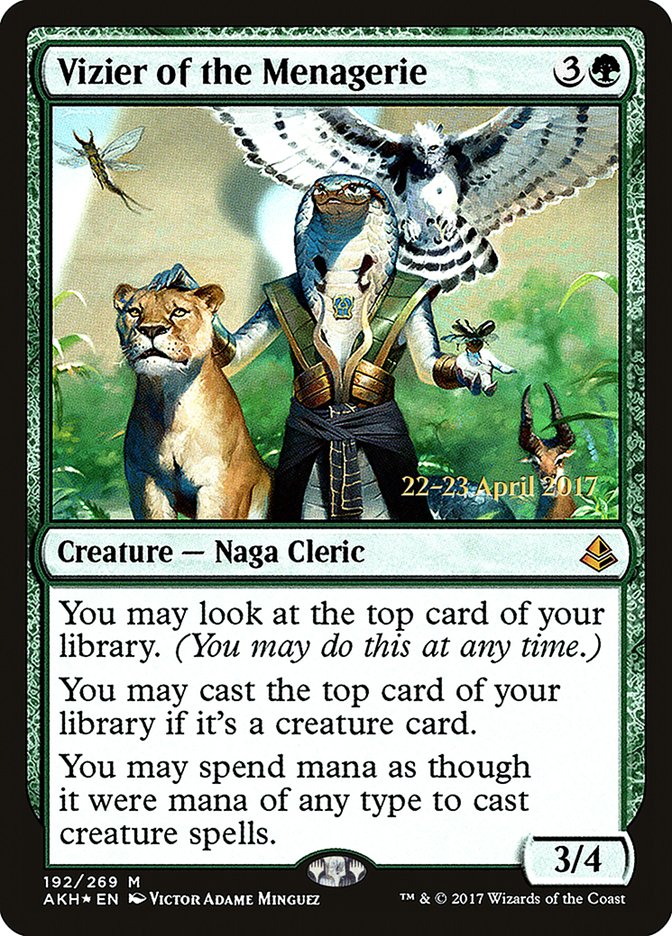 Vizier of the Menagerie [Amonkhet Prerelease Promos] | Black Swamp Games
