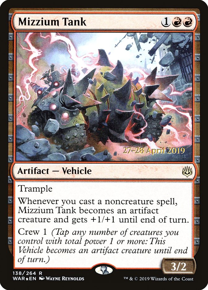 Mizzium Tank [War of the Spark Prerelease Promos] | Black Swamp Games