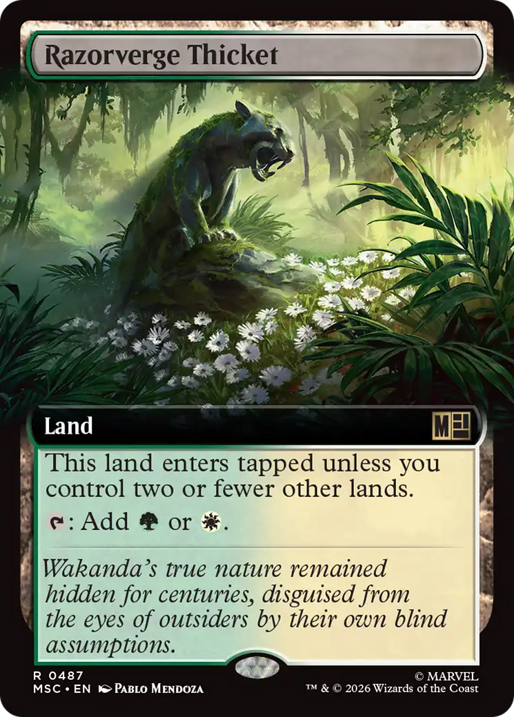 Razorverge Thicket (Extended Art) [Marvel Super Heroes Commander] | Black Swamp Games