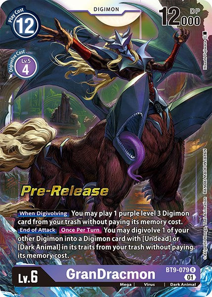 GranDracmon [BT9-079] [X Record Pre-Release Promos] | Black Swamp Games