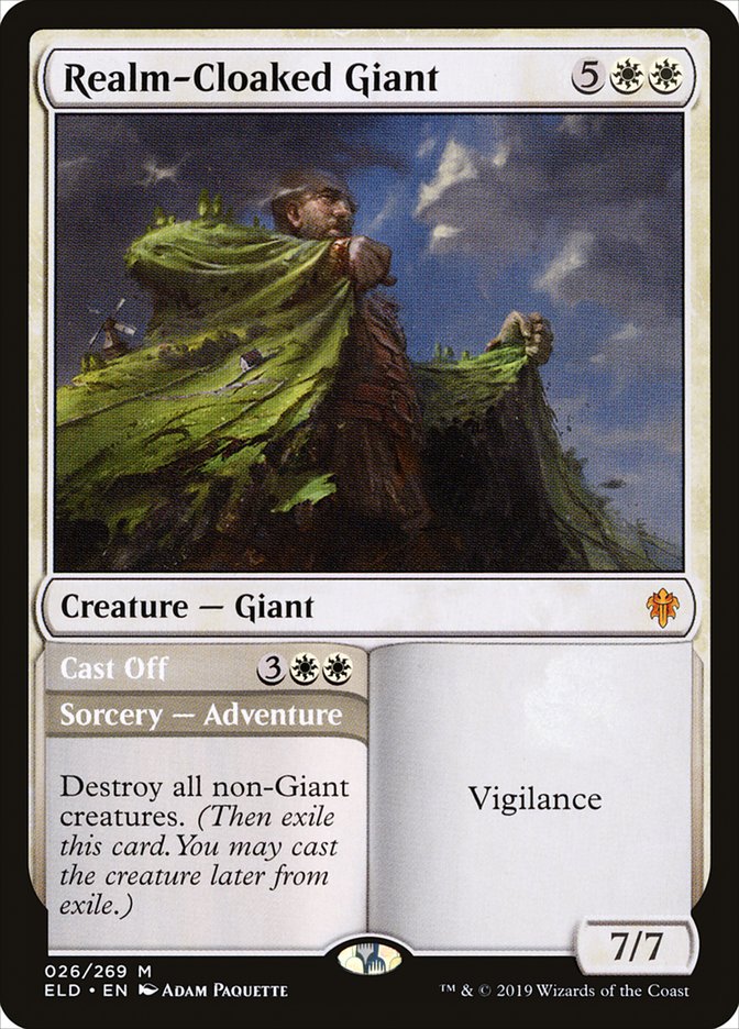 Realm-Cloaked Giant // Cast Off [Throne of Eldraine] | Black Swamp Games