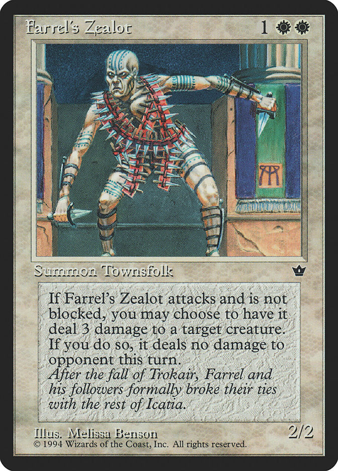 Farrel's Zealot (Melissa A. Benson) [Fallen Empires] | Black Swamp Games