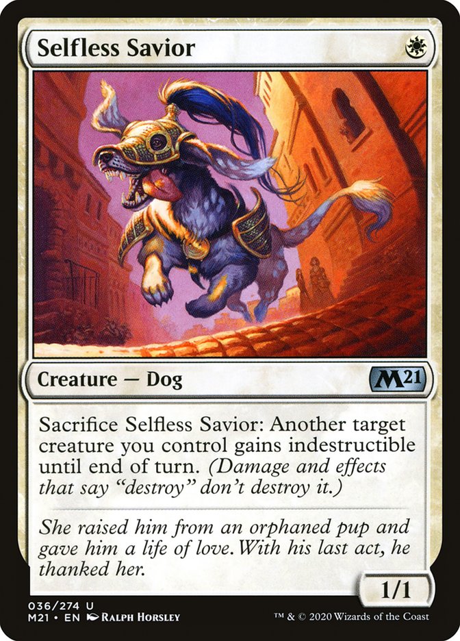 Selfless Savior [Core Set 2021] | Black Swamp Games