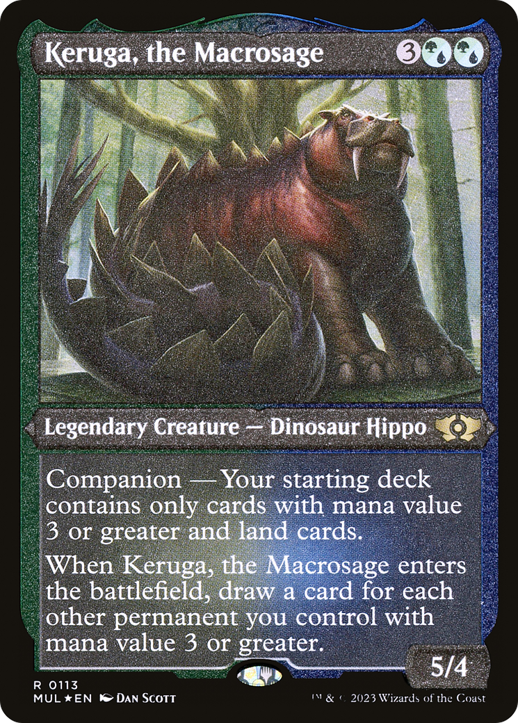 Keruga, the Macrosage (Foil Etched) [Multiverse Legends] | Black Swamp Games