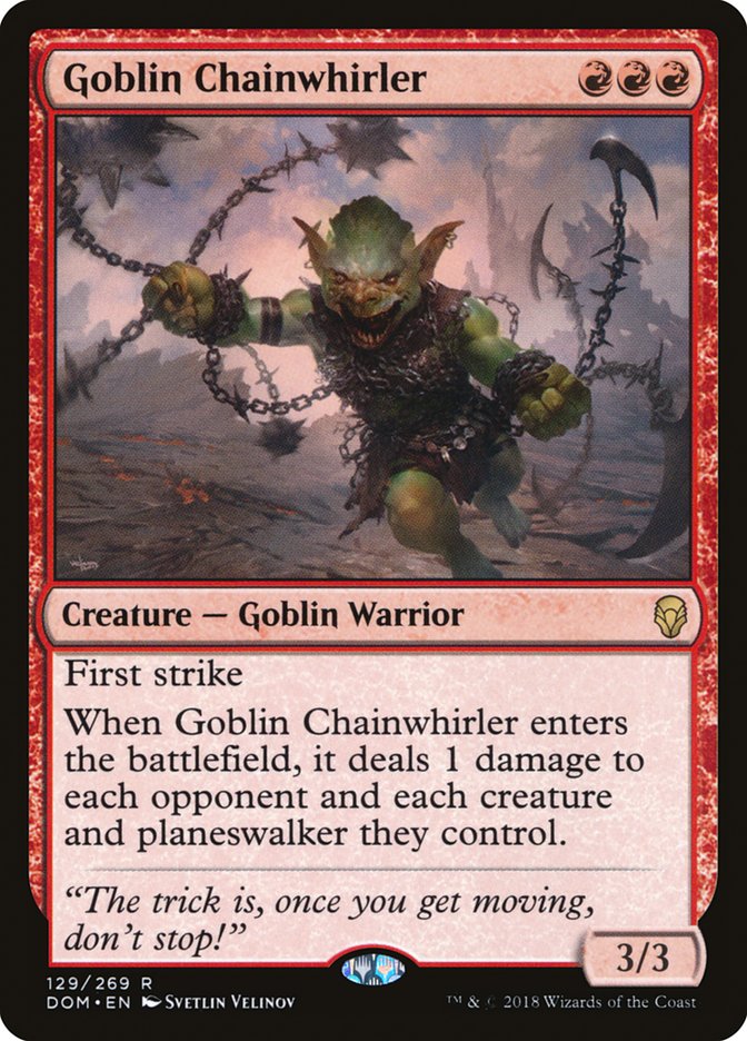 Goblin Chainwhirler [Dominaria] | Black Swamp Games