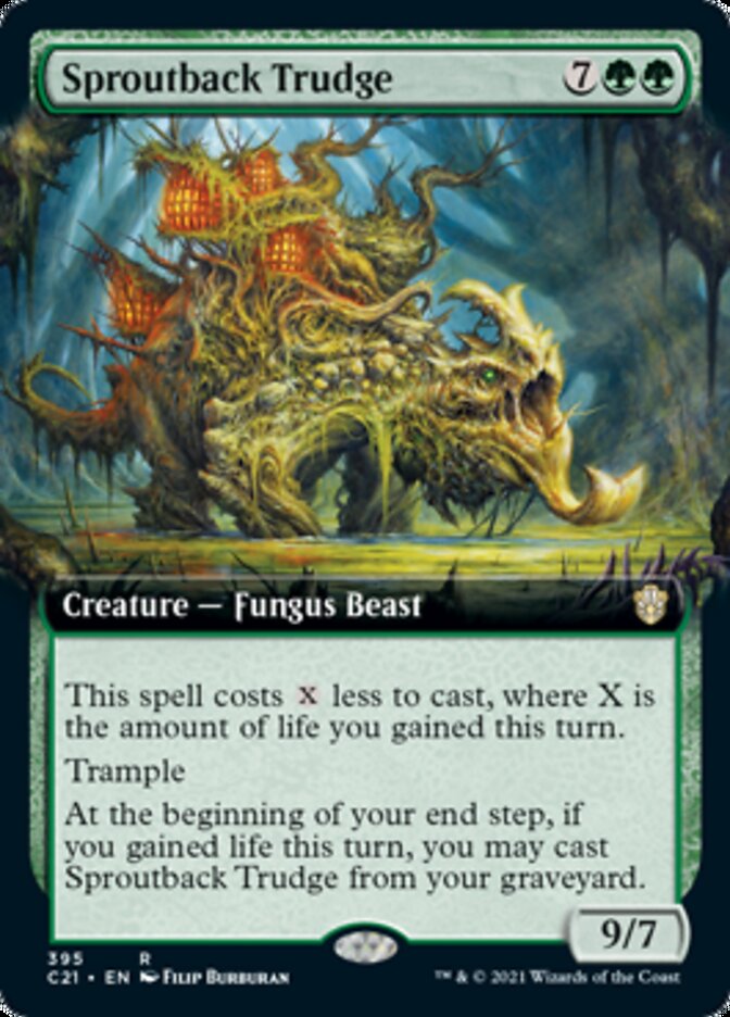 Sproutback Trudge (Extended Art) [Commander 2021] | Black Swamp Games