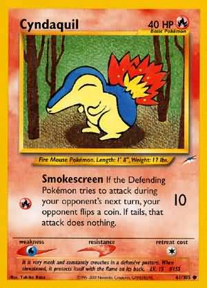 Cyndaquil (61/105) [Neo Destiny Unlimited] | Black Swamp Games