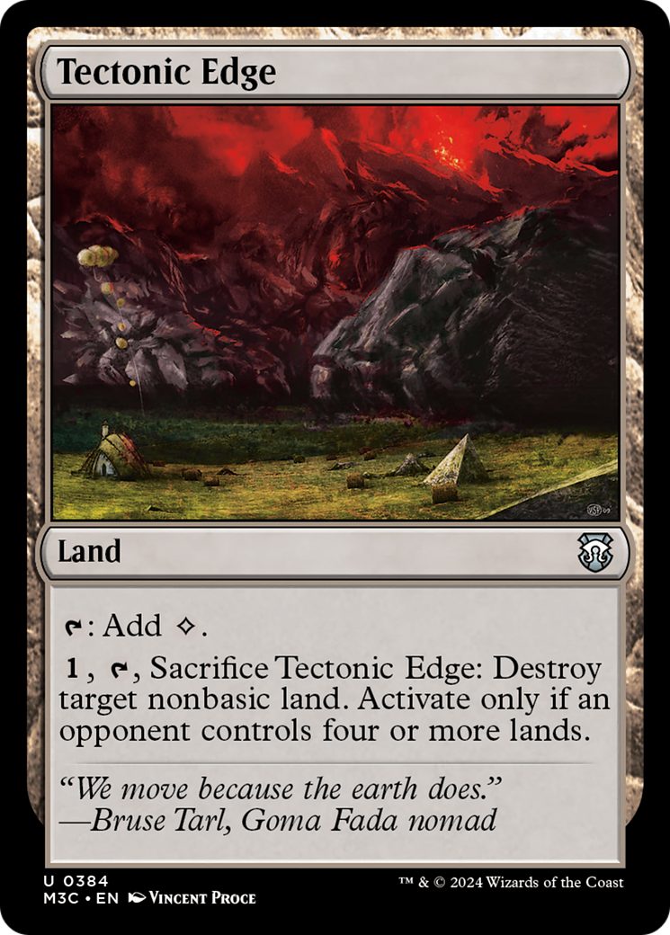 Tectonic Edge (Ripple Foil) [Modern Horizons 3 Commander] | Black Swamp Games