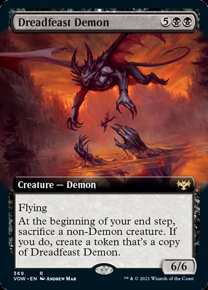Dreadfeast Demon (Extended Art) [Innistrad: Crimson Vow] | Black Swamp Games