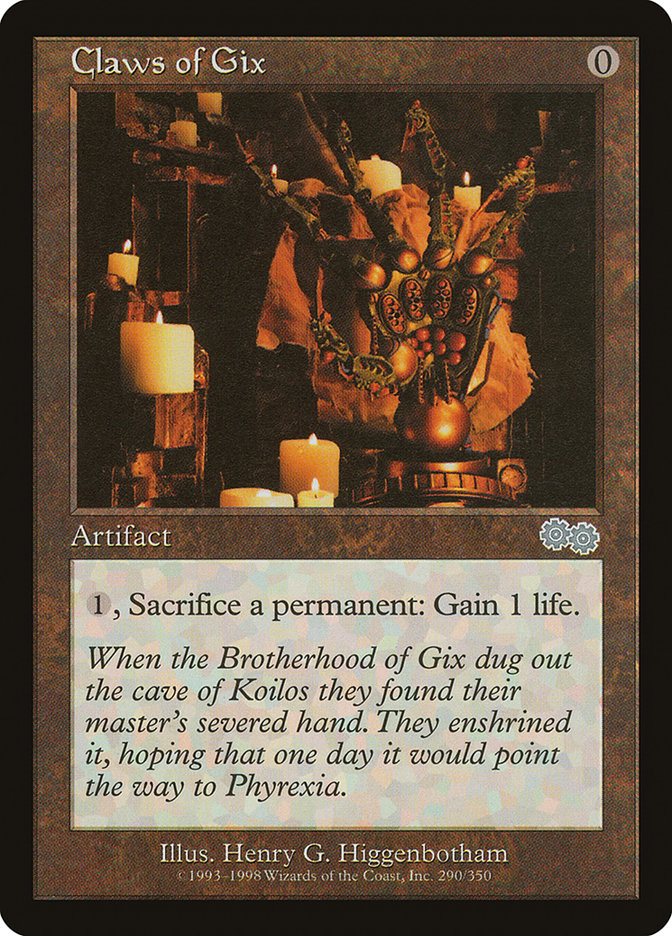Claws of Gix [Urza's Saga] | Black Swamp Games