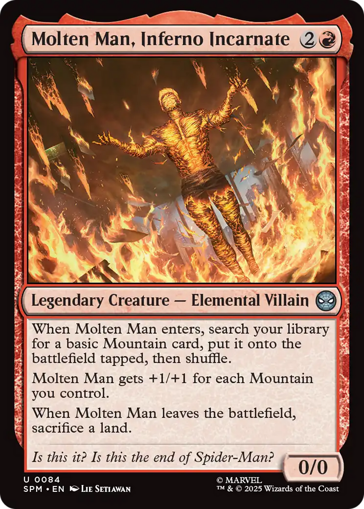 Molten Man, Inferno Incarnate [Marvel's Spider-Man] | Black Swamp Games