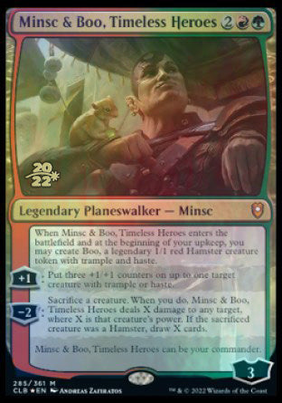 Minsc & Boo, Timeless Heroes [Commander Legends: Battle for Baldur's Gate Prerelease Promos] | Black Swamp Games