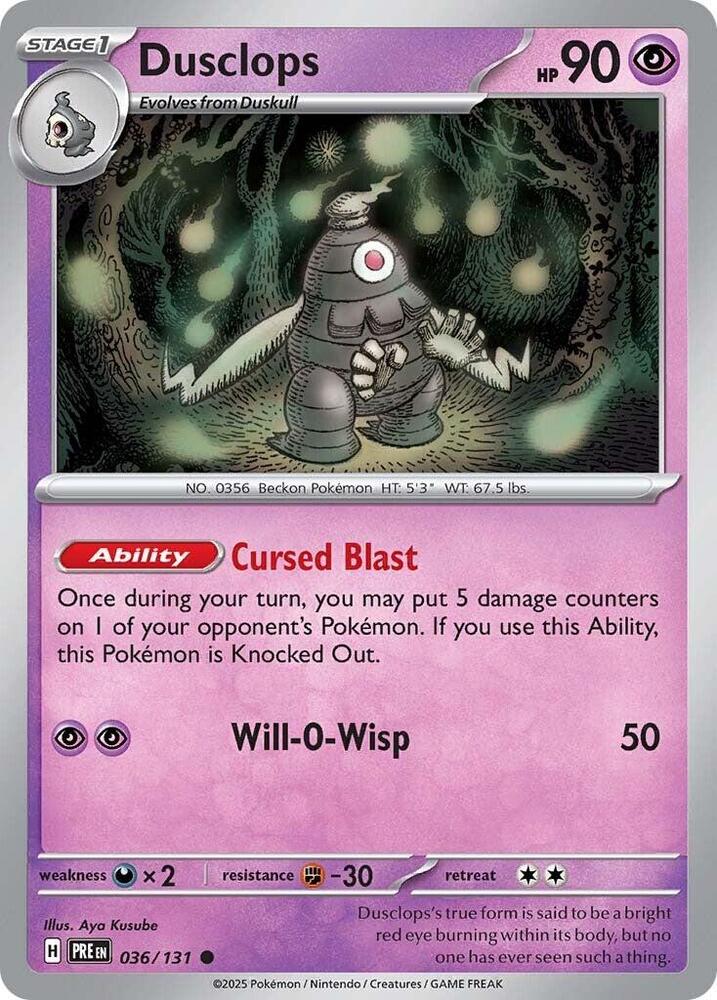Dusclops (036/131) [Scarlet & Violet: Prismatic Evolutions] | Black Swamp Games